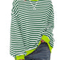 Women's Oversized Striped Long Sleeve Top