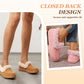 Fuzzy Closed Back Slippers for Women
