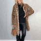 Women's Leopard Print Mid-Length Jacket