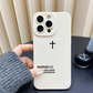Matte Cross Pattern iPhone Case