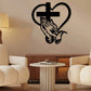 💖Elegant Christian wall decoration with heart and cross