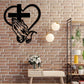 💖Elegant Christian wall decoration with heart and cross