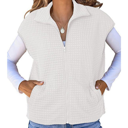 Women’s Fashion Solid Color Sleeveless Vest