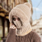 🎅🏻Christmas Sale 49% Off🎄Women's Winter One-Piece Knitted Beanie Scarf Mask 3-in-1 Balaclava