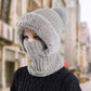 🎅🏻Christmas Sale 49% Off🎄Women's Winter One-Piece Knitted Beanie Scarf Mask 3-in-1 Balaclava