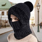 🎅🏻Christmas Sale 49% Off🎄Women's Winter One-Piece Knitted Beanie Scarf Mask 3-in-1 Balaclava