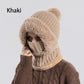 🎅🏻Christmas Sale 49% Off🎄Women's Winter One-Piece Knitted Beanie Scarf Mask 3-in-1 Balaclava