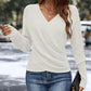 🔥Christmas Sale 60% OFF✨Women's Elegant Casual V-Neck Knit Top