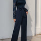Elegant Vintage-Inspired One-Piece Lace Patchwork Solid Color Tie Waist Jumpsuits