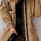Women's long-sleeved hooded jacket